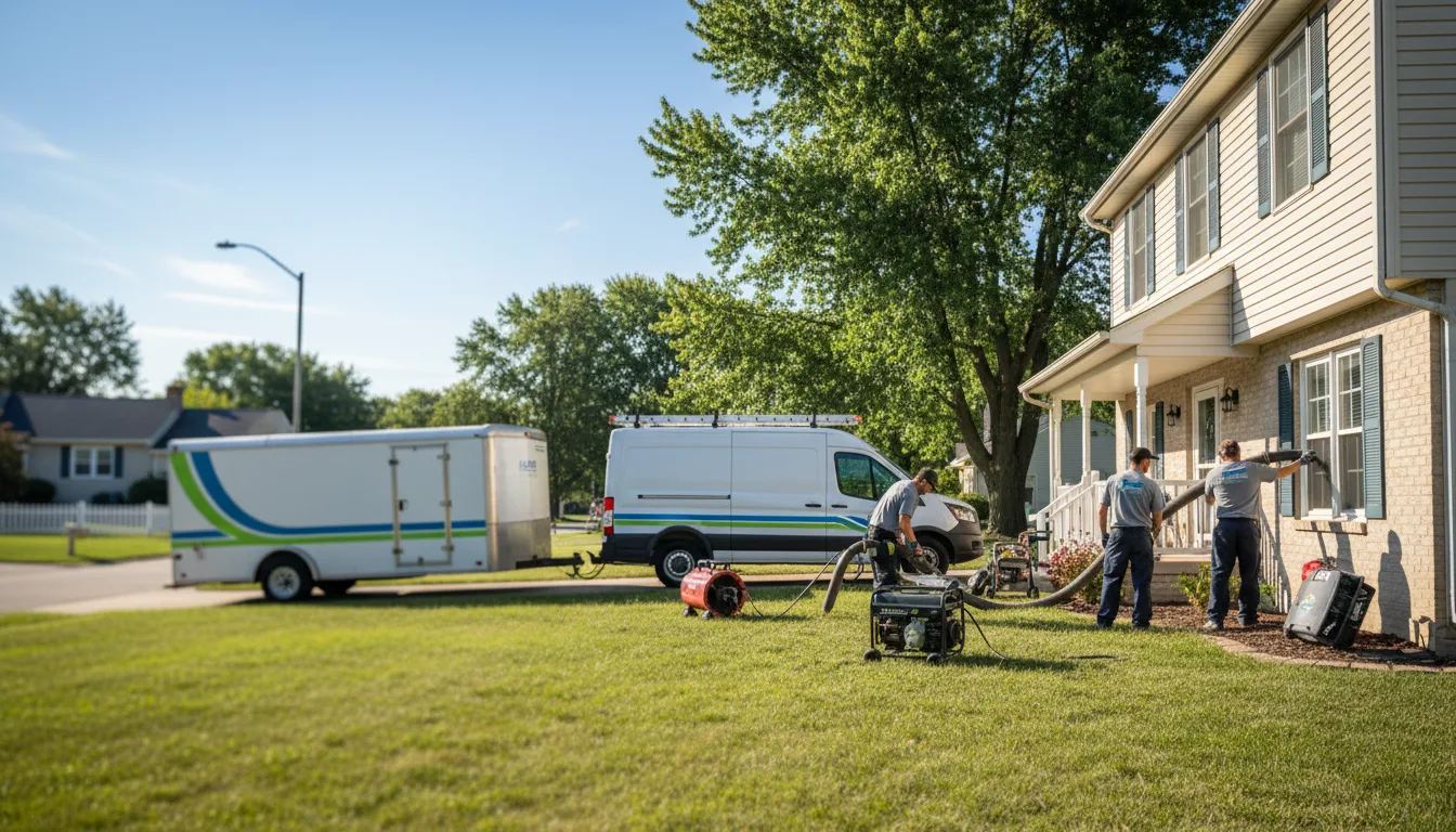 Flooded Basement Restoration And Cleanup With Repair in Lake In The Hills, IL near me